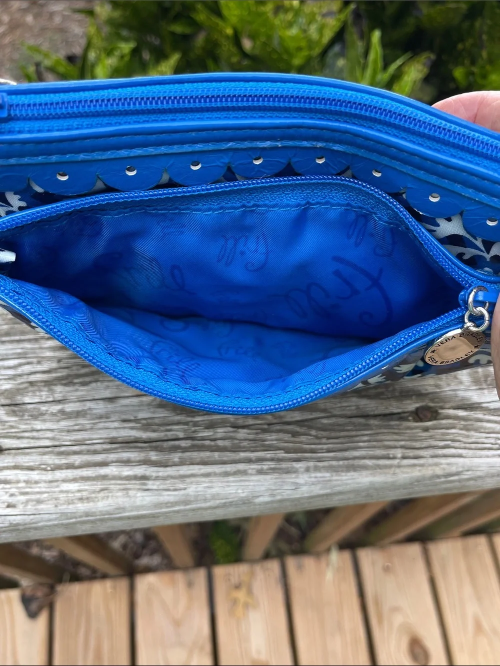 Vera Bradley Twice as Nice Blue Lagoon Cosmetic Clutch